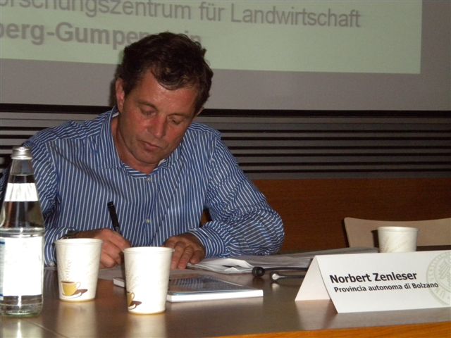 Norbert Zenleser, Direttore Ufficio Zootecnia, Rip. Agricoltura, P.A. Bolzano